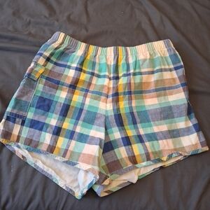 Plaid Multicolor Women's Shorts By Bun Britches Large